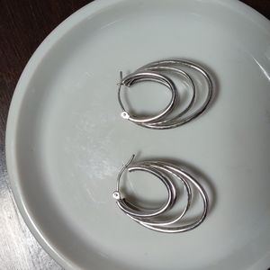 Silver earrings